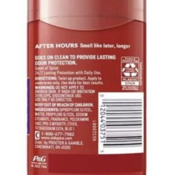 Old Spice Mens Deodorant Red Zone Collection After Hours Fragrance 3.0 Oz. - Picture 2 of 2